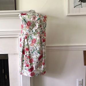 Strapless floral dress